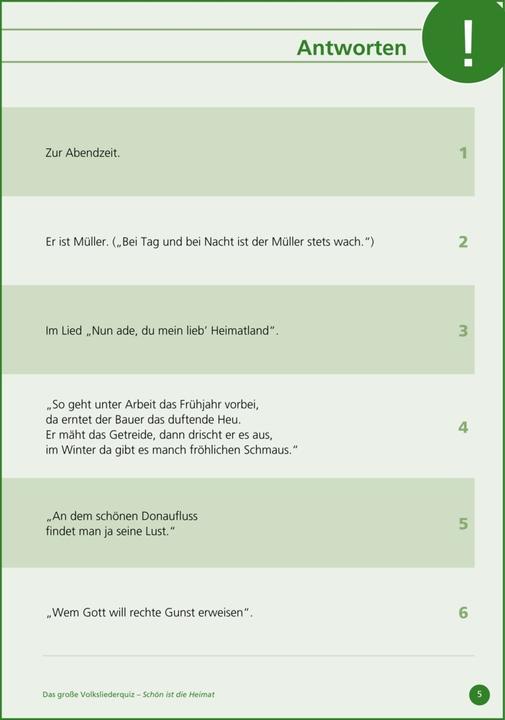 Actual product image Schön ist die Heimat... Raten und Singen (German, Karl Mangei, 2018)