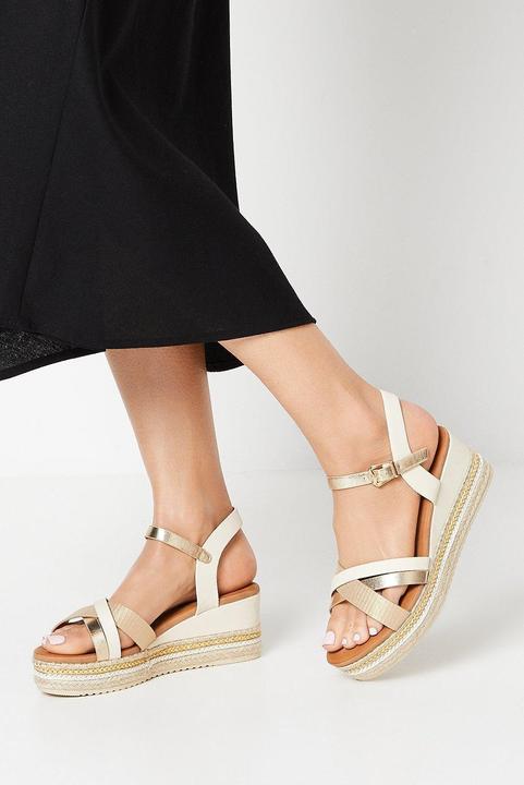 Good For The Sole Sandalen mit Keilabsatz Amber