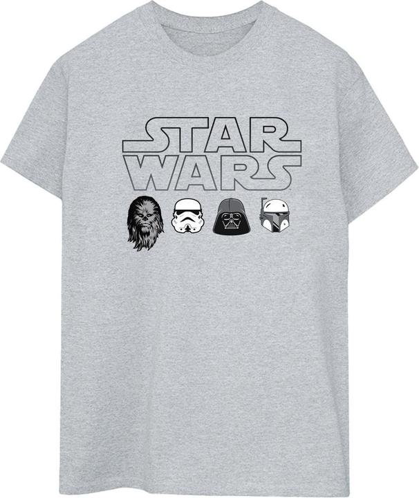 Star Wars Character Heads TShirt (4XL)