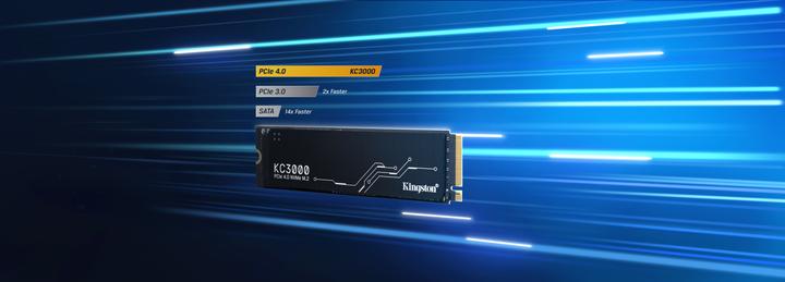 Actual product image Kingston KC3000 (4096 GB, M.2 2280)