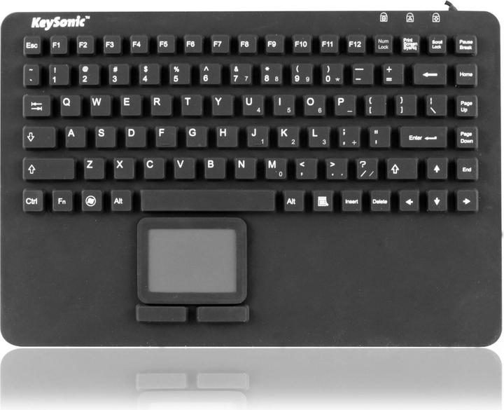 Image du produit KeySonic KSK-5230 IN Clavier en silicone avec pavé tactile clavier industriel étanche antimicrobien (US, Filaire)