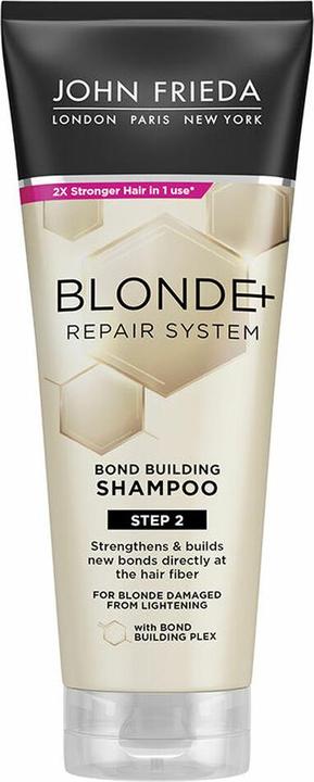 Image du produit John Frieda Blonde+ Repair System Bond Building Shampoo 250ml (250 ml, Shampoing liquide)