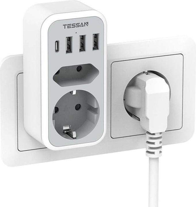 Productafbeelding Tessan Wandcontactdoos TS-328-NL (CEE 7/4, CEE 32/5, 1 x)