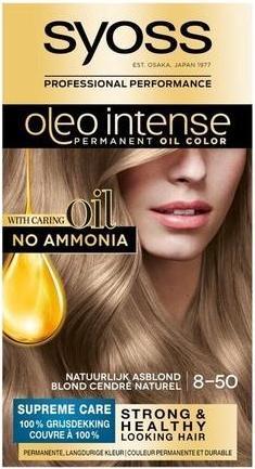 Image du produit Syoss Color Oleo Intense 8-50 Teinture pour cheveux blond cendré naturel (8-50 Frêne naturel blond)