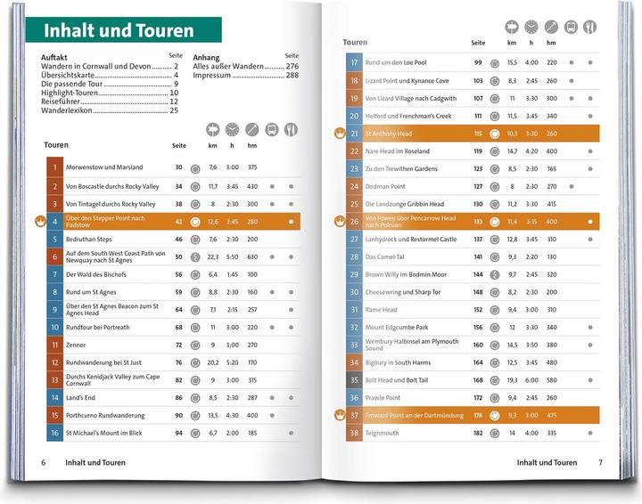 Produktbild Wanderführer Cornwall und Devon, 60 Touren mit Extra-Tourenkarte (Deutsch, Gaby und Martin Hafen, Dr. Claus-Günther (Dr.) Frank, 2025)