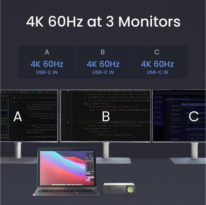 Actual product image BenQ beCreatus DP1310 (USB-C, 13 Ports)