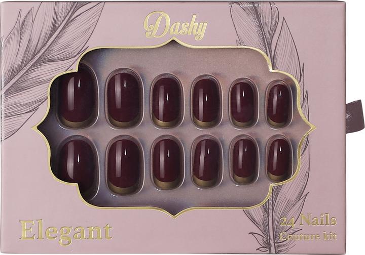 Dashy Nails - Élégant (Ongles artificiels, Bourgogne)