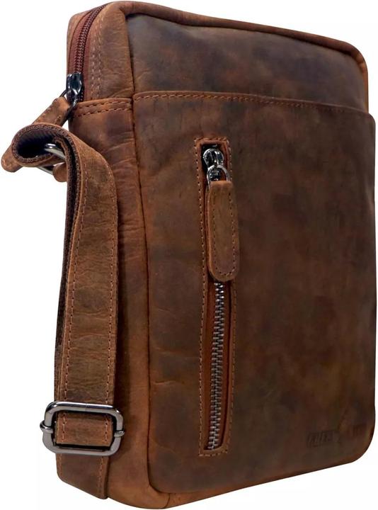 Immagine prodotto Greenwood Herrentasche Echtleder 12 Zoll Dan Vintage Look Sandel No.15