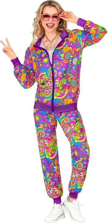 Actual product image Widmann 60s - Hippie Flower Power tracksuit (XXL)