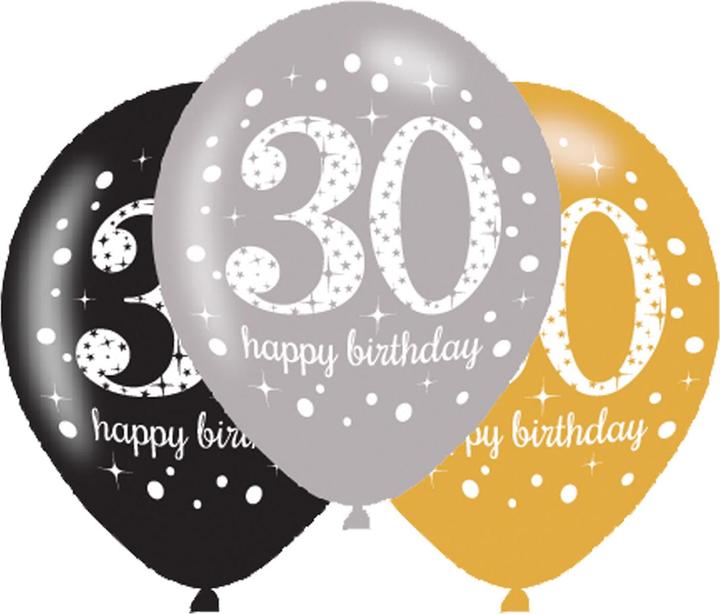 Produktbild Amscan Ballons 30 Jahre "Froher Geburtstag" (1 x)
