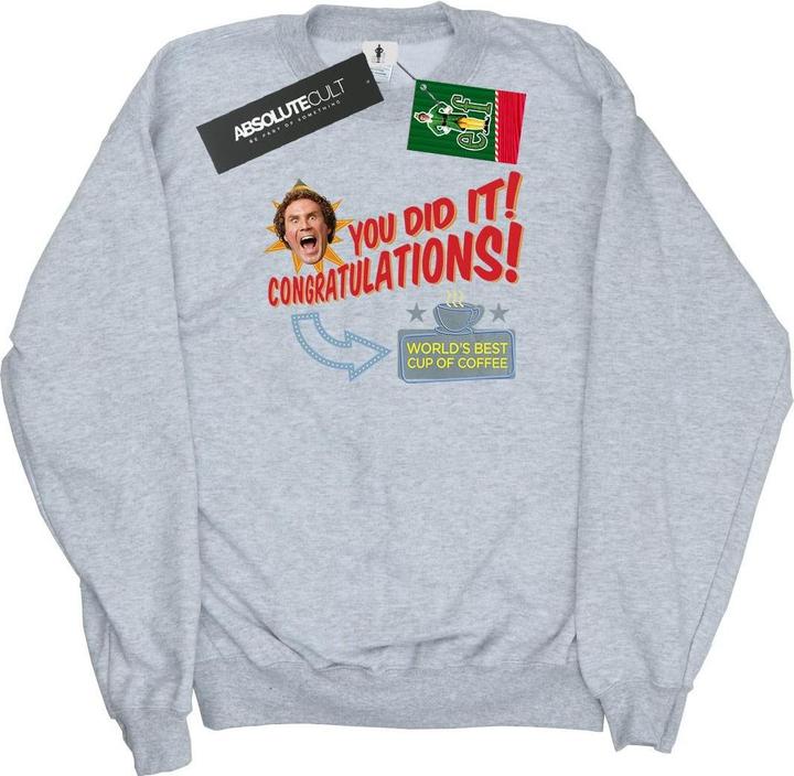 Elf World's Best Coffee Sweatshirt (S)