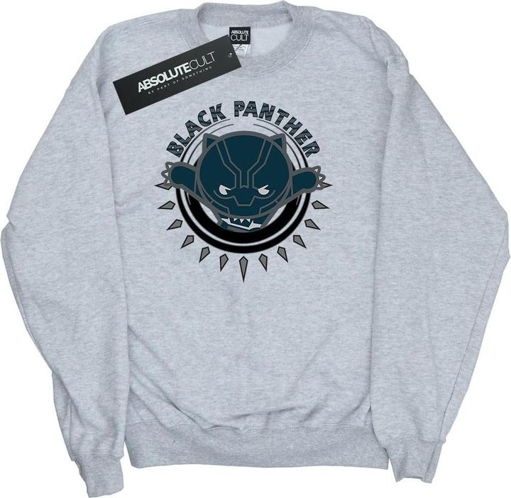 Kawaii Black Panther Pounce Sweatshirt Jungen (128)