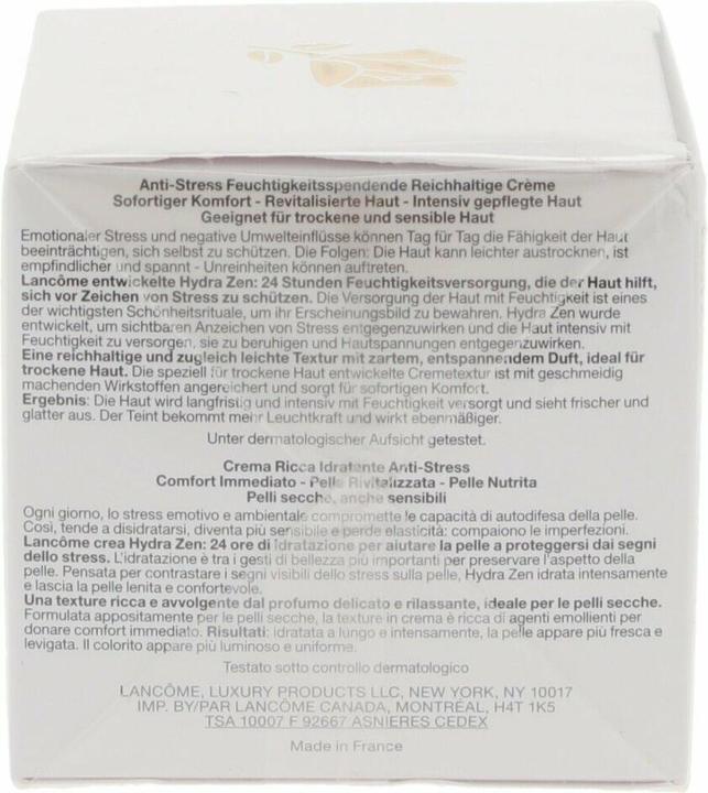 Image du produit Lancôme Hydra Zen Neurocalm Apaisant Anti-Stress Hydratant Peaux Sèches (50 ml)
