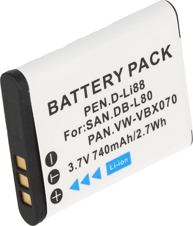 Produktbild Sanyo Akku DB-L80, DMX-CG10, VPC-CG10, VPC-X1200 (Kamera Akku)