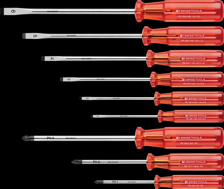 Produktbild PB Swiss Tools Schraubenziehersatz (Schlitzschrauben)