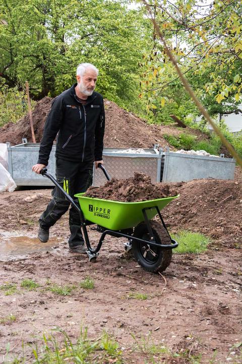 Actual product image Zipper Battery wheelbarrow