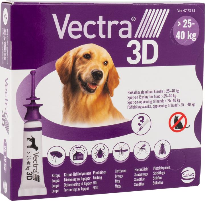 Produktbild Vectura Vectra 3D - Spot-on-solution (dogs) 25-40 kg 3pk - (477333) (3 Stk.)