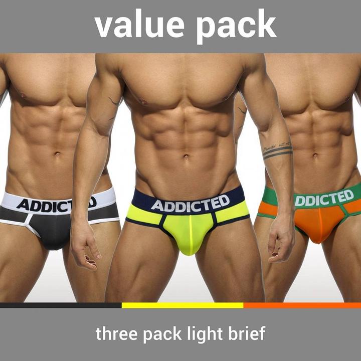 Actual product image Addicted Three Pack Light Brief (XL, pack of 3)