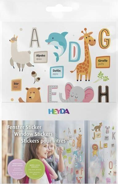 Produktbild Heyda Bastelset Fensterbilder Tiere/Alphabet