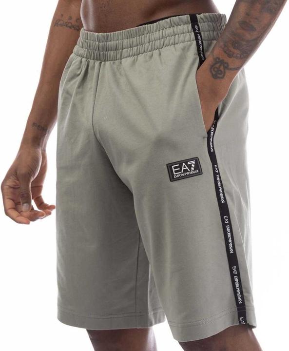 Actual product image Emporio Armani Mens Logo Branded Tape Shorts (M)