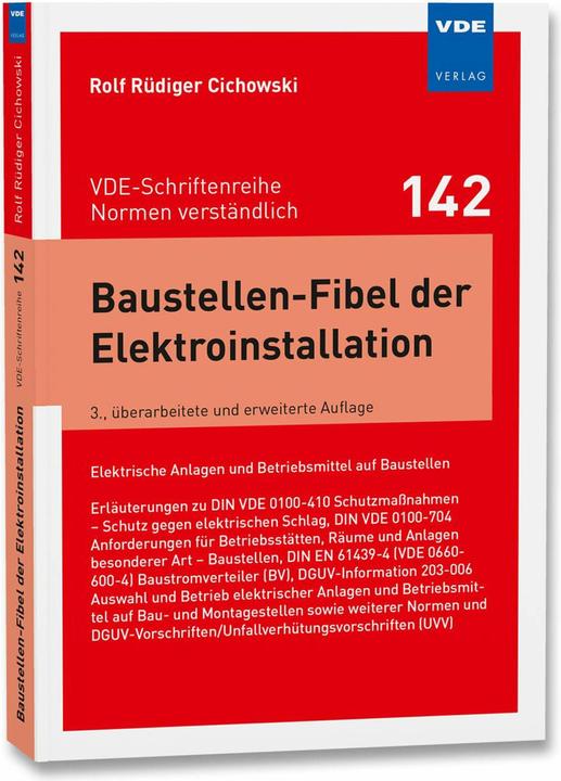 Energie-Label Baustellen-Fibel der Elektroinstallation (Deutsch, Rolf Rüdiger Cichowski, 2024)