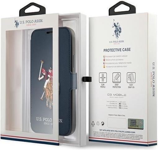 Actual product image U.S. Polo US Polo USFLBKP12MPUGFLNV iPhone 12/12 Pro 6.1" Grenade / Navy Book Polo Embroiderer (Apple iPhone 12)