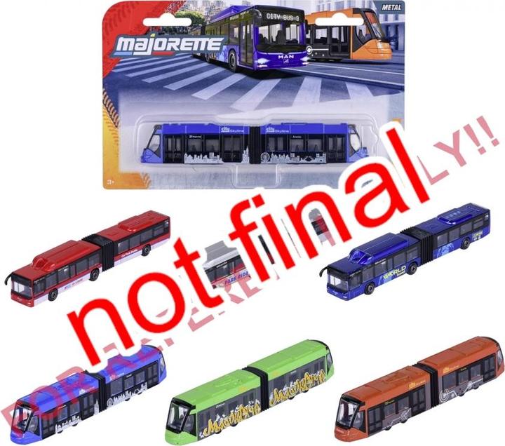 Image du produit Majorette City Bus MAN+ Siemens Tram, 6-sort.