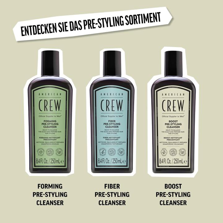 Produktbild American Crew Boost Pre-Styling Cleanser, 250ml (250 ml, Flüssiges Shampoo)