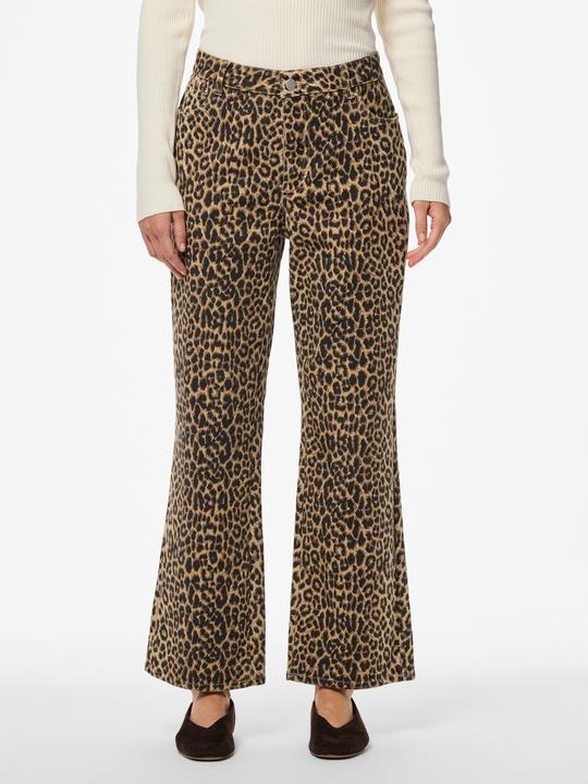 Actual product image Pieces PCSALUME MW CROPPED Leoprint Wide Fit Jeans (30)