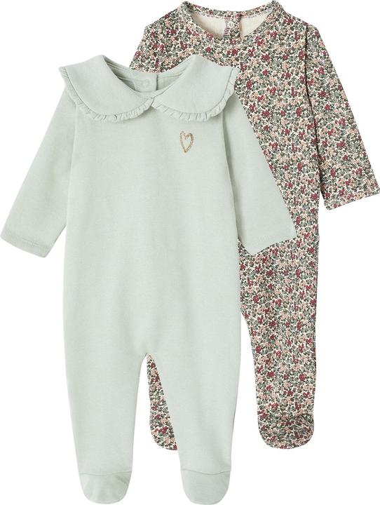 Actual product image Vertbaudet 2er-Pack Baby Strampler aus Sweatware Oeko-Tex (80)