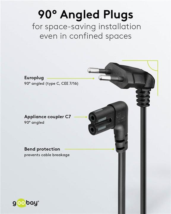 Actual product image Goobay CEE 7/16 – C7 (5 m)