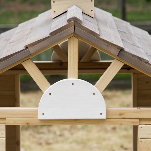 Produktbild Outsunny Kinderspielhaus mit Blumentopfhalter