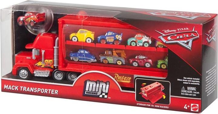 Actual product image Mattel Disney Cars Mini Mack Transporter (incl. 1 Mini Racer Lightning McQueen)