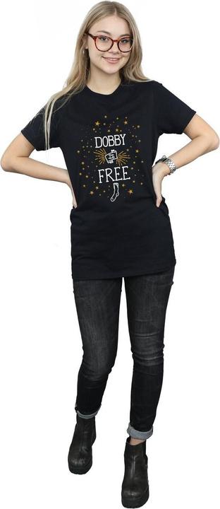 Actual product image Womens/Ladies Dobby Is Free Cotton Boyfriend T-Shirt (M)