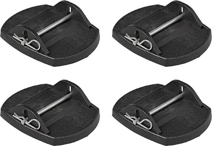 ProPlus Stützplatten mit Metallstift Set von 4 Stück