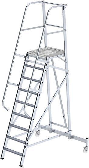 Produktbild eurokraft pro Alu-Plattformleiter (Plattformleiter, 157 cm)