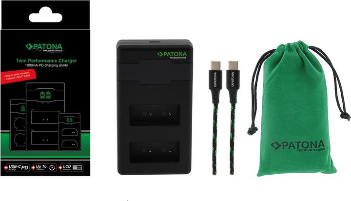 Actual product image Patona Premium Twin Charger. Fuji NP-W126 (Camera battery charger)