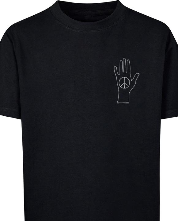 Immagine prodotto Merchcode Peace - Maglietta Basic nera per bambini - 174559 (146, 152)