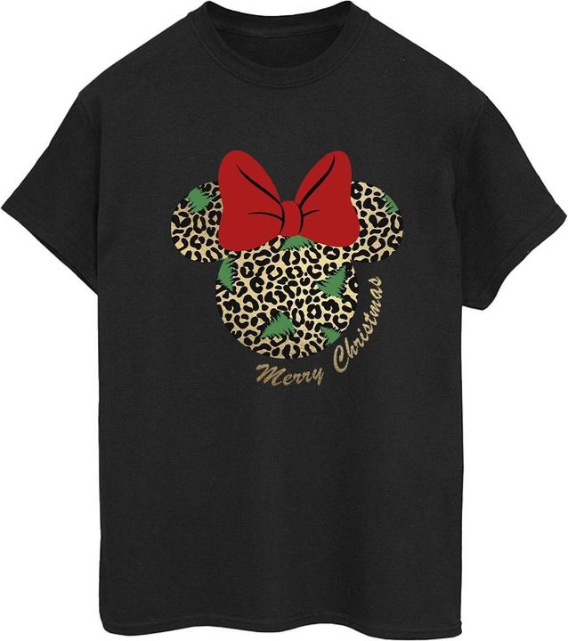 Disney Minnie Mouse Leopard Christmas TShirt (S)