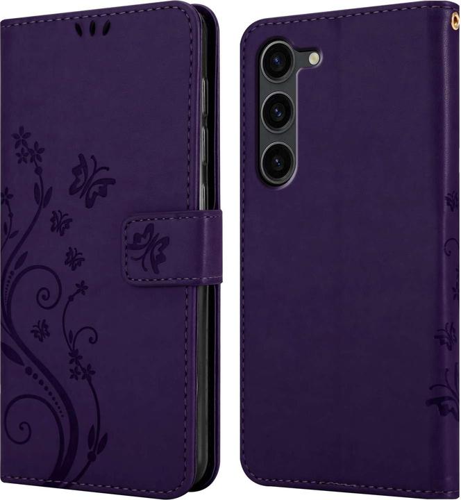 Produktbild Cadorabo Hülle für Samsung Galaxy S23 mit Blumen Muster (Samsung Galaxy S23)