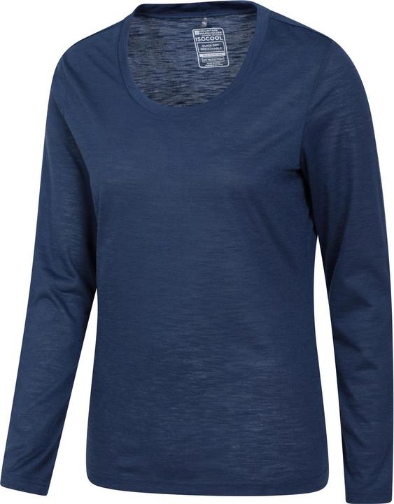 Actual product image Mountain Warehouse Womens/Ladies Agra Slub Long-Sleeved Top (42)