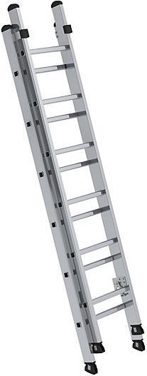 Produktbild Munk Sprossen-Schiebeleiter 2-teilig ohne Traverse 2x6 Sprossen (Anlegeleiter, 410 cm)