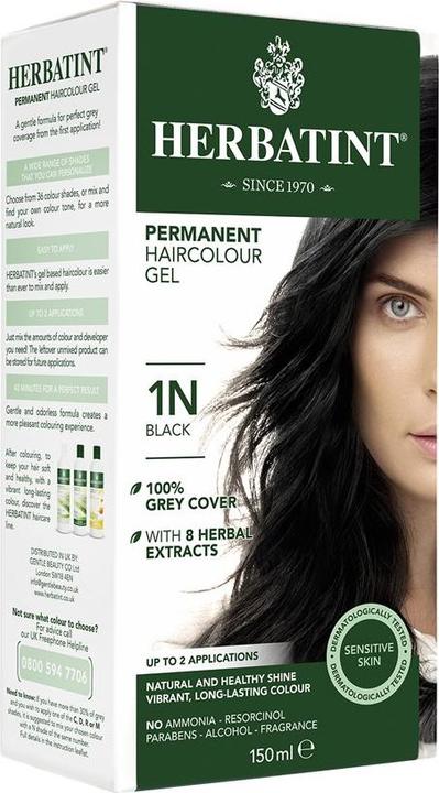 Herbatint Haarfärbegel 1N Schwarz Gel (1N Schwarz)