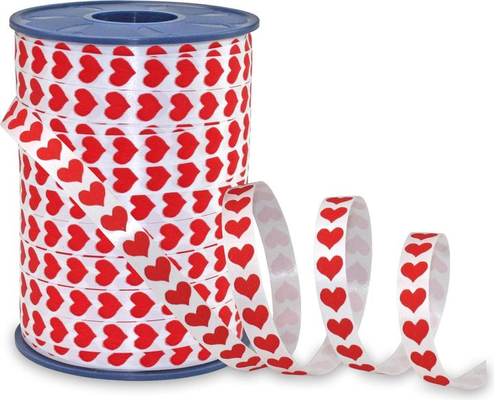 Produktbild Pattberg Geschenkband Honeymoon 1 cm x 250 m, Rot/Weiss (Geschenkband, 1 x)