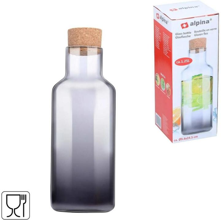 Produktbild alpina Glass bottle-smoke effect (1.25 l)
