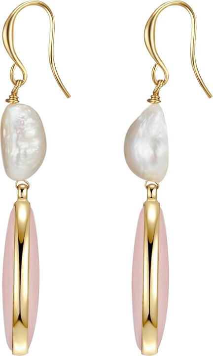 Produktbild Lulu & Jane Damen Messing Naturstein Süsswasser-Zuchtperle gelbgold - 29363 (Messing)