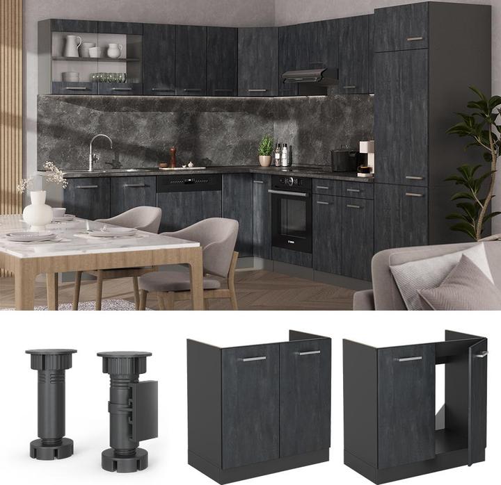 Actual product image Vicco Küchenschrank R-Line (80 x 46 x 81.5 cm)
