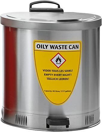 Produktbild kaiserkraft Sicherheits-Entsorgungsbehälter, Deckel selbstschliessend (65 l)