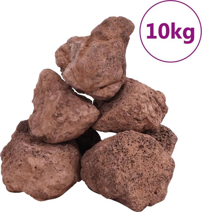 Produktbild VidaXL Lavagranulat 25 kg Rot 5-8 mm,Farbe: Rot,Material (Dekoration, sonstige Gegenstände)