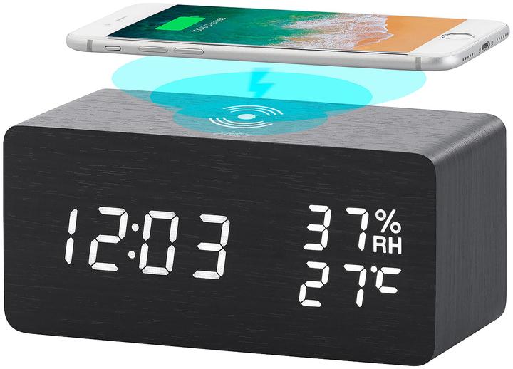 Produktbild Infactory LED Wecker & Qi-Ladestation